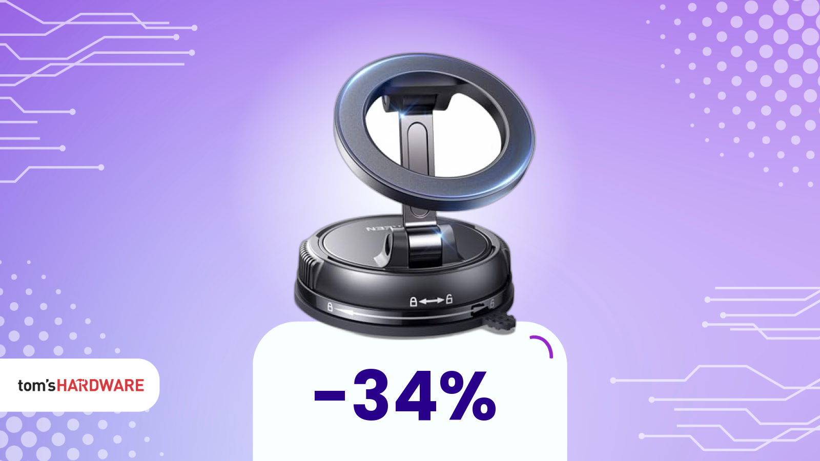 A prova di gravità: il supporto a ventosa che non molla mai (ora in offerta)