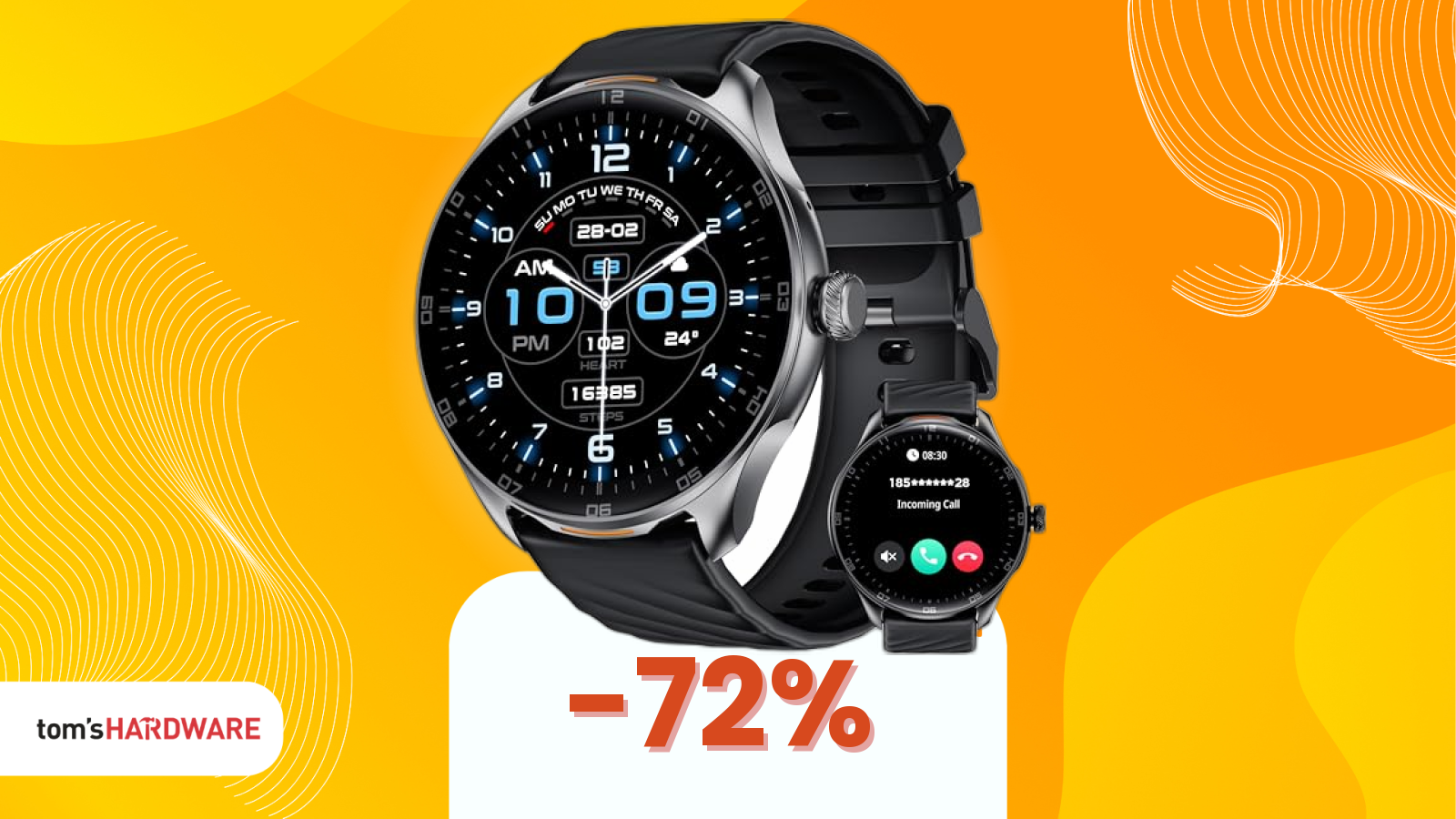 Smartwatch low cost a inizio 2026: Amazon lo sconta del 72%