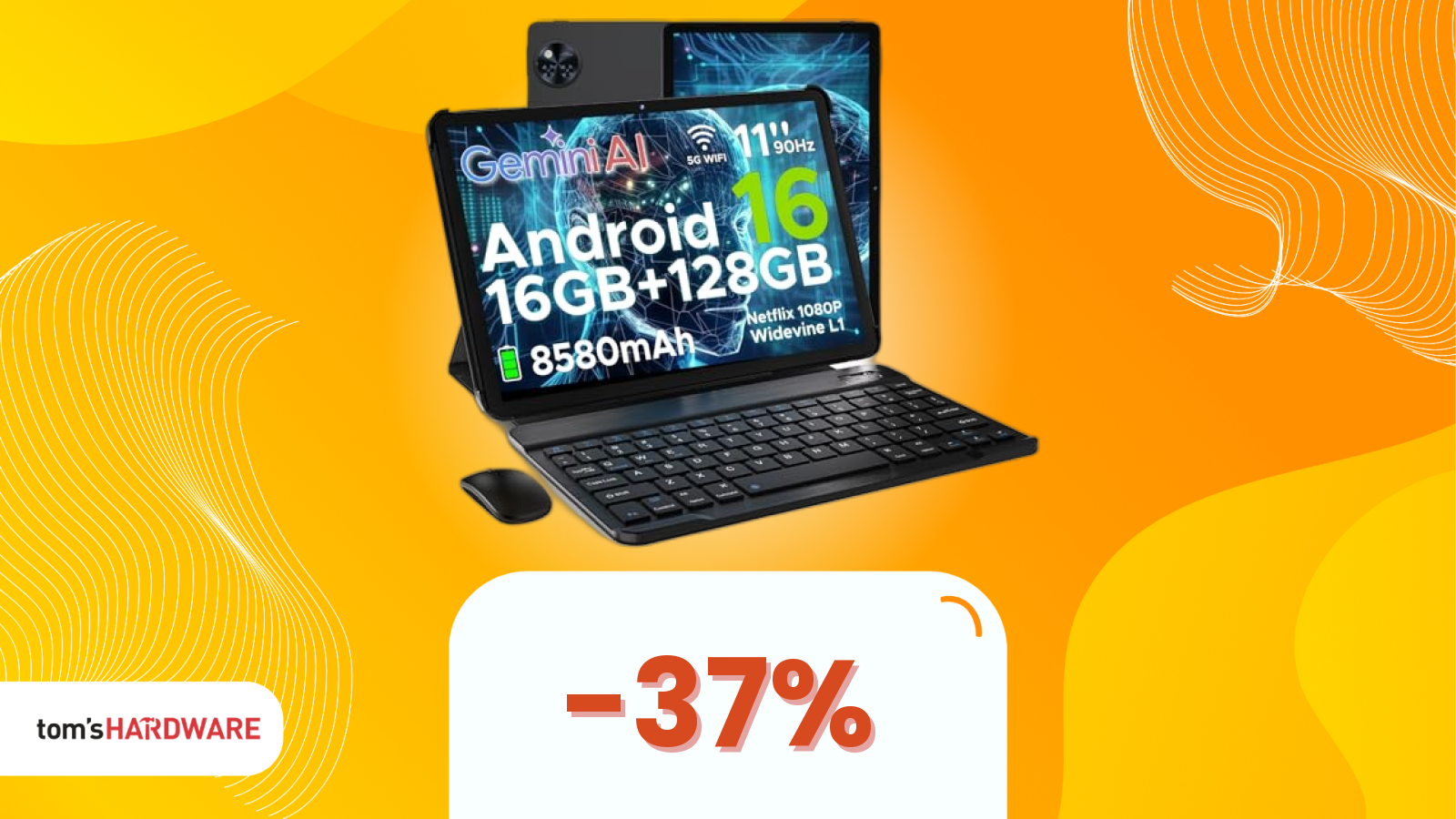 Il tablet da 120€ che include TUTTO: tastiera, mouse, penna e custodia