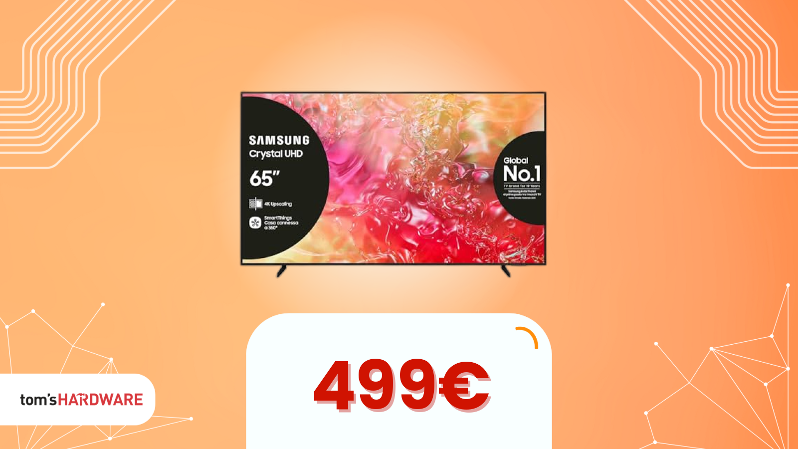 TV Samsung da 65" a meno di 500€: non è l'ultimo, ma è l’affare del momento