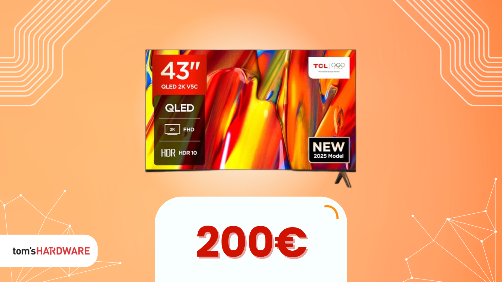 Altro che 500€: oggi una TV che si vede bene costa meno di 200