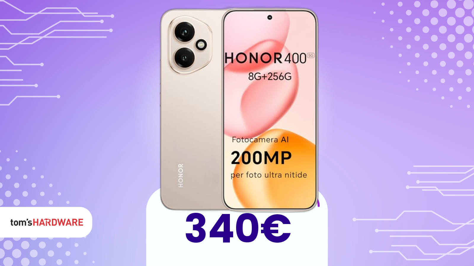 Honor 400 scende al minimo su Amazon: smartphone da 200MP in offerta