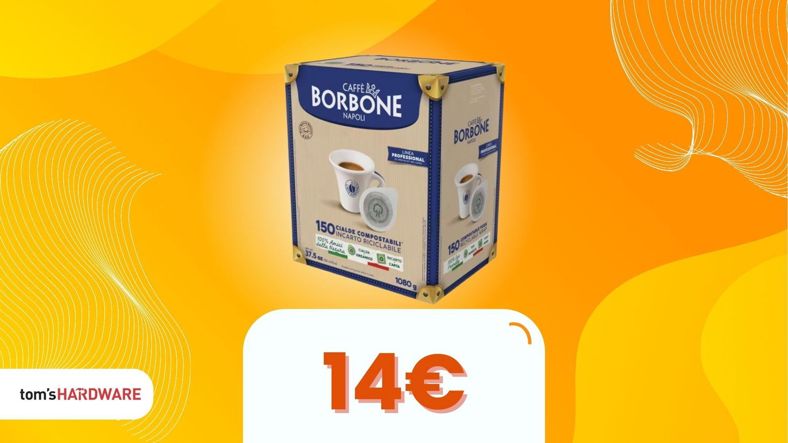 Caffè Borbone: 150 cialde dall’Italia a soli 14€