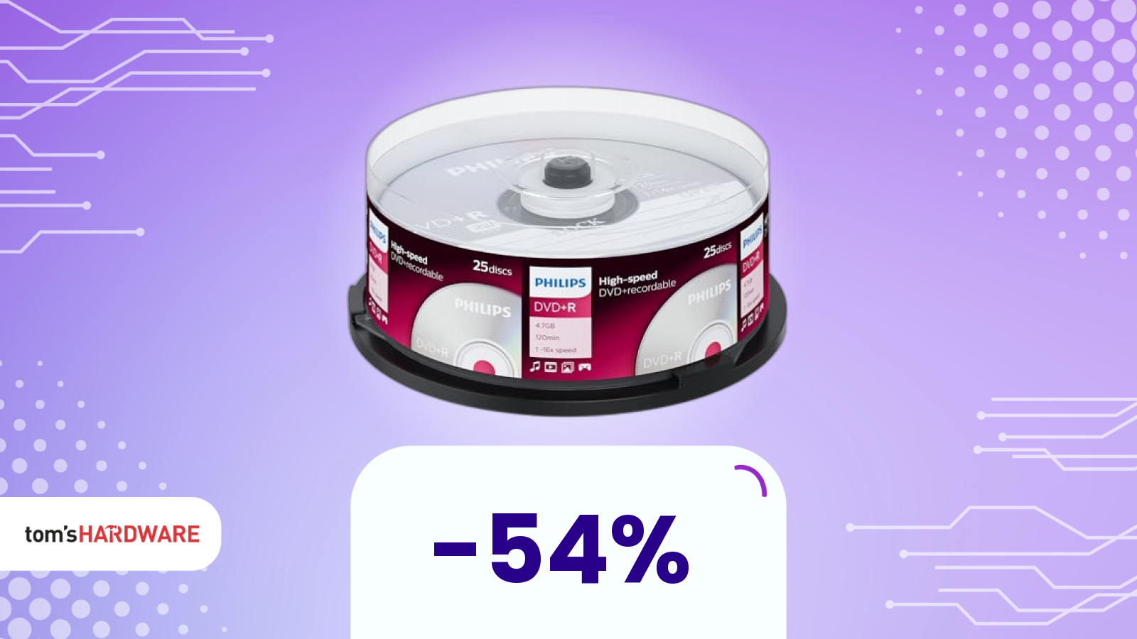 Se usi ancora i DVD+R, questa offerta fa per te: oltre metà prezzo!