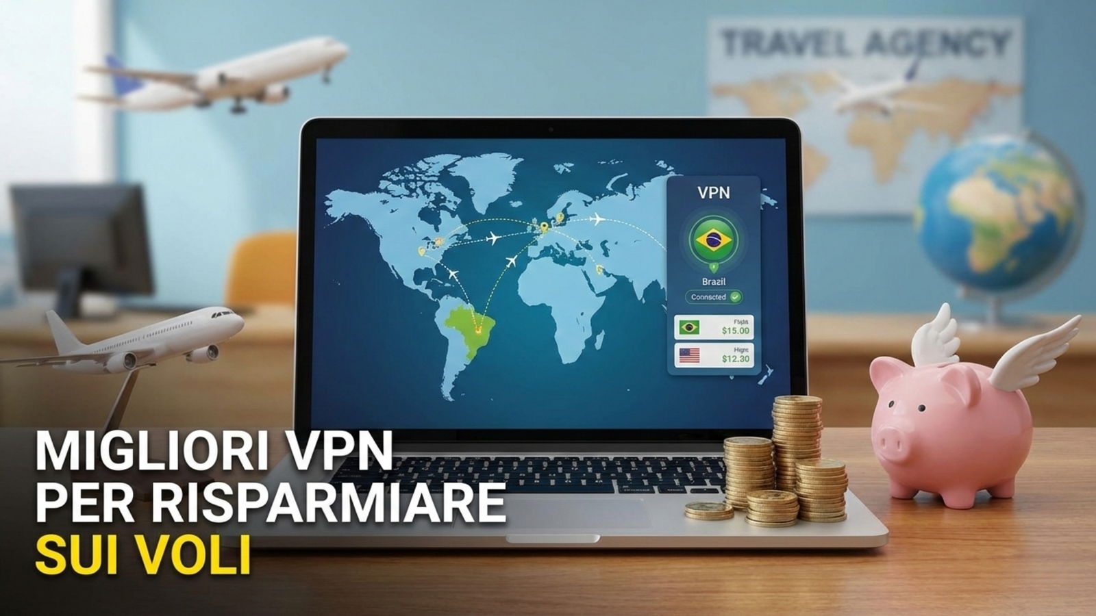 Migliori VPN per risparmiare sui voli (gennaio 2026)