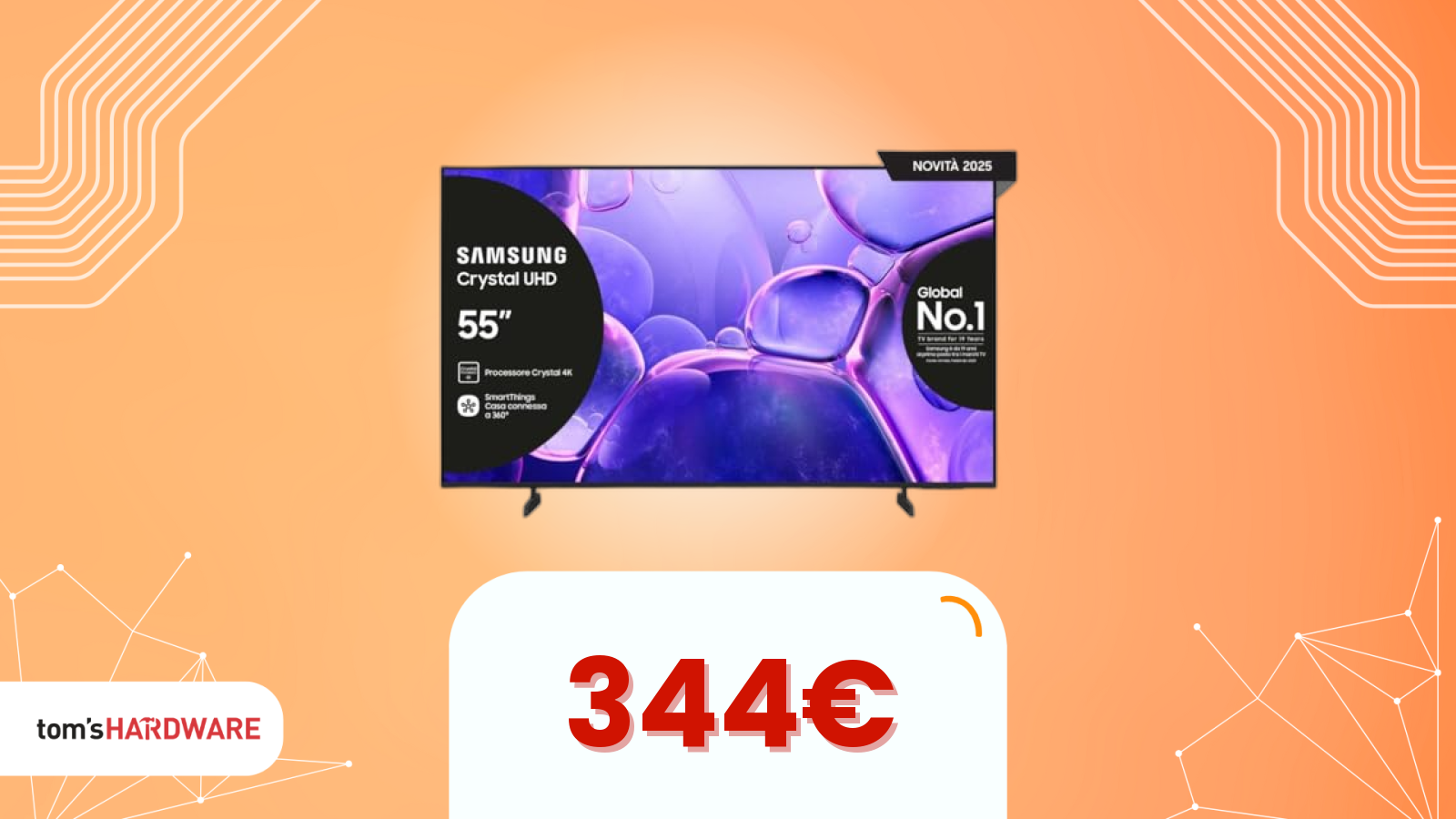 Se puoi rinunciare al QLED, questa TV Samsung oggi è un vero affare su Amazon