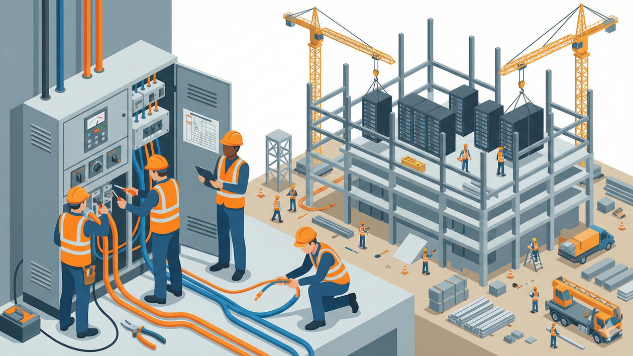 Immagine di C'è crisi di idraulici, elettricisti e muratori, tutti a costruire Data Center