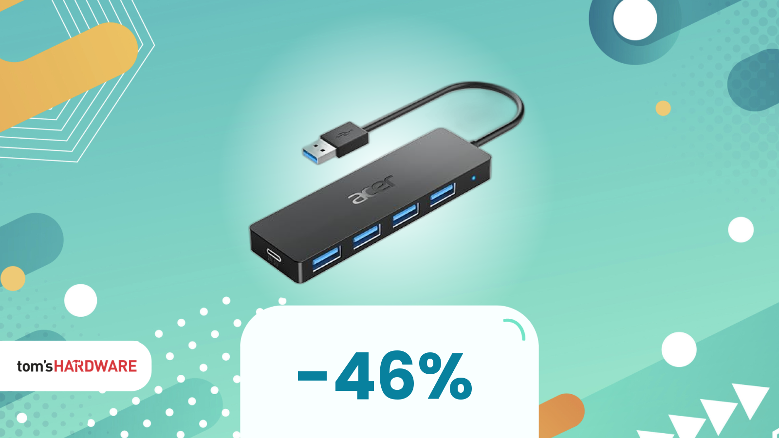 Trasforma 1 porta USB in 4: l’adattatore Acer a soli 8€ (offerta a tempo)