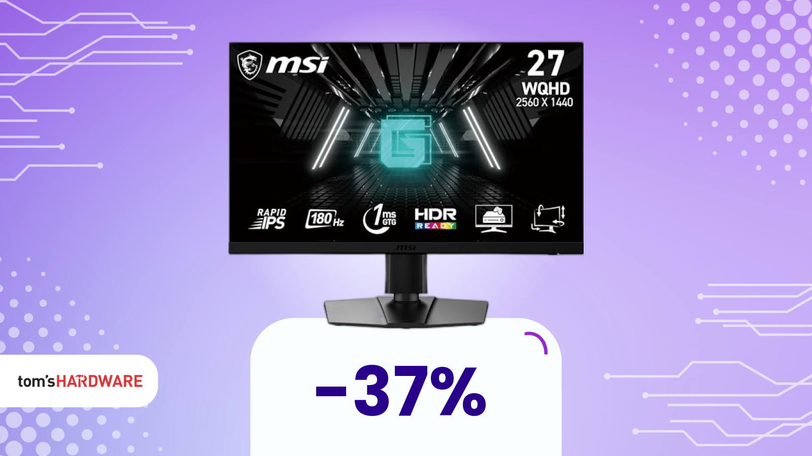 -37% sul monitor MSI: oggi lo paghi solo 189€
