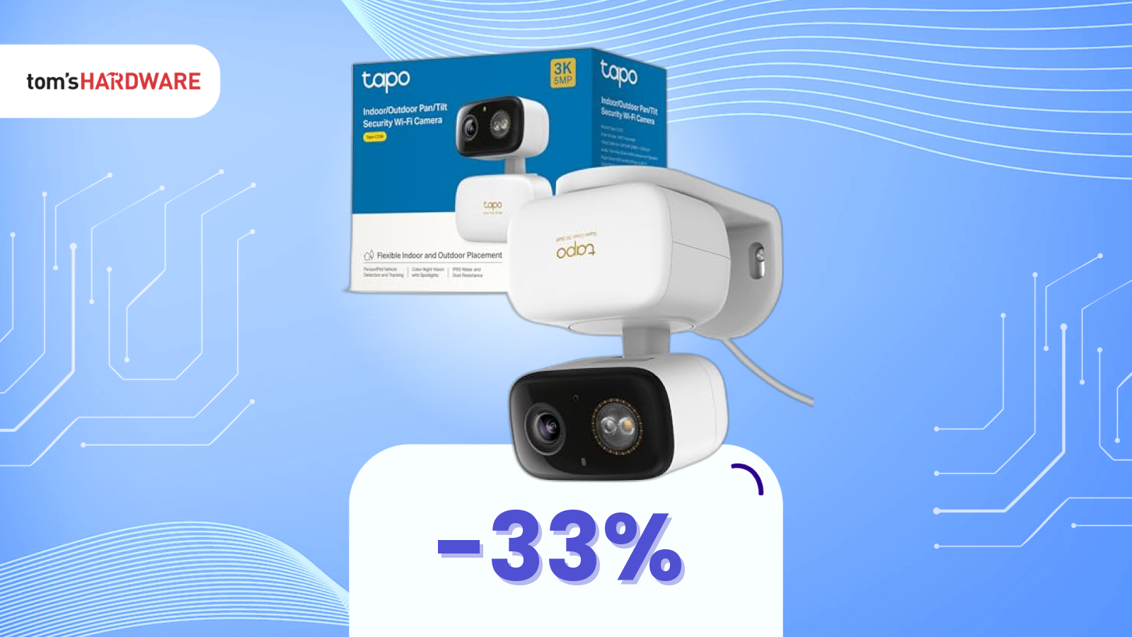 Interni, esterni, di notte o di giorno: la telecamera che vede tutto oggi è al -33%