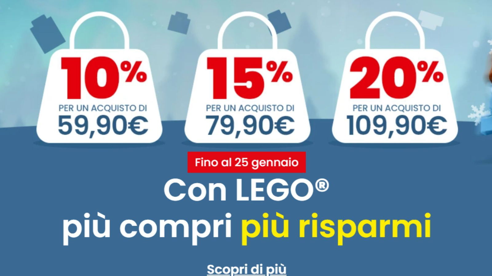 Il momento giusto per LEGO? Oggi su IBS, fino al 20% di sconto