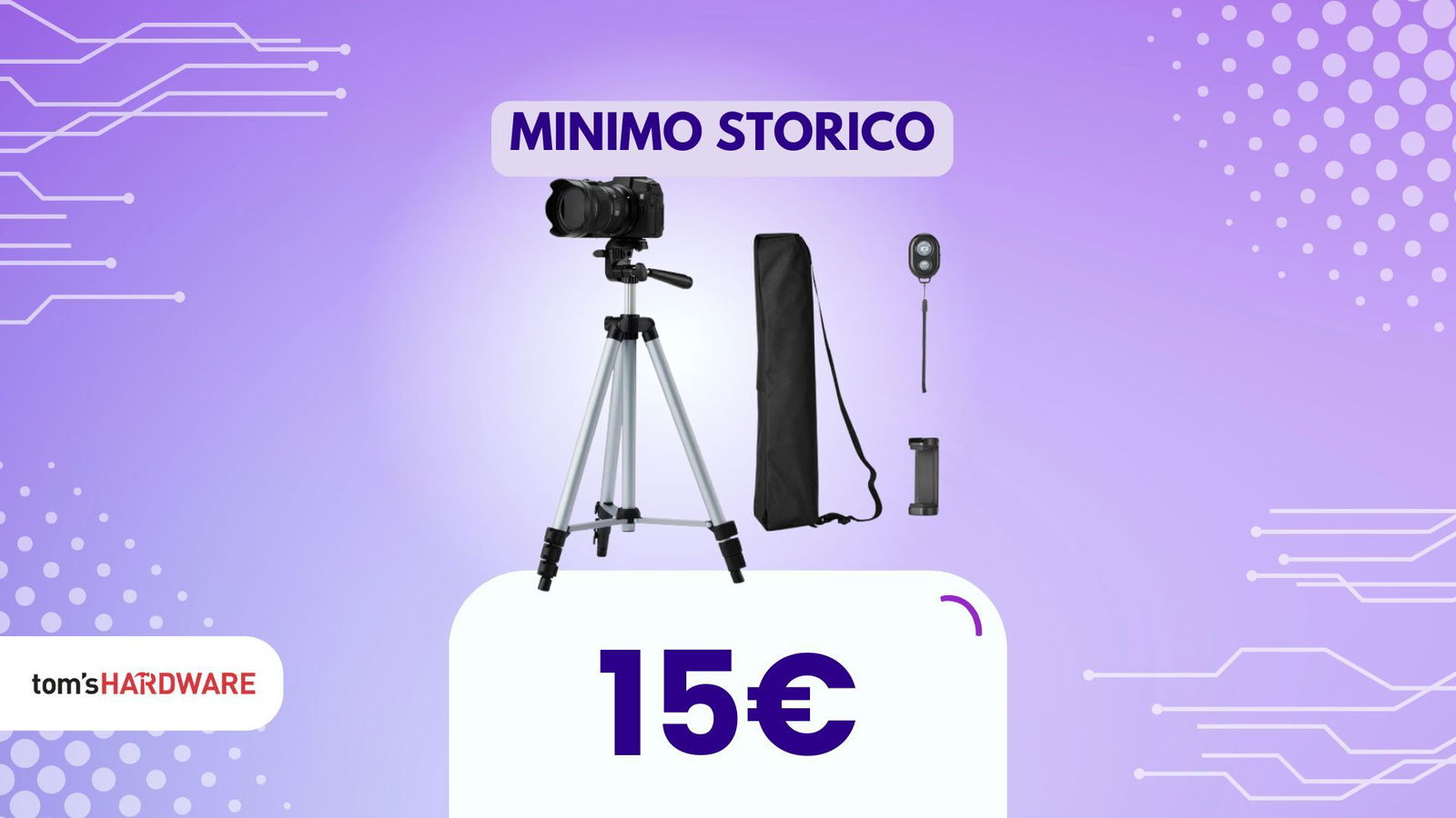 Il treppiede da professionisti ora a soli 15€. Anche tu puoi averlo!