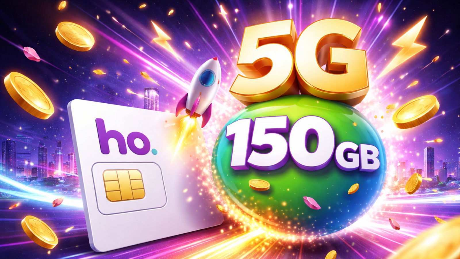 ho. Mobile fa il colpo grosso: 150 GB e 5G a prezzo lampo