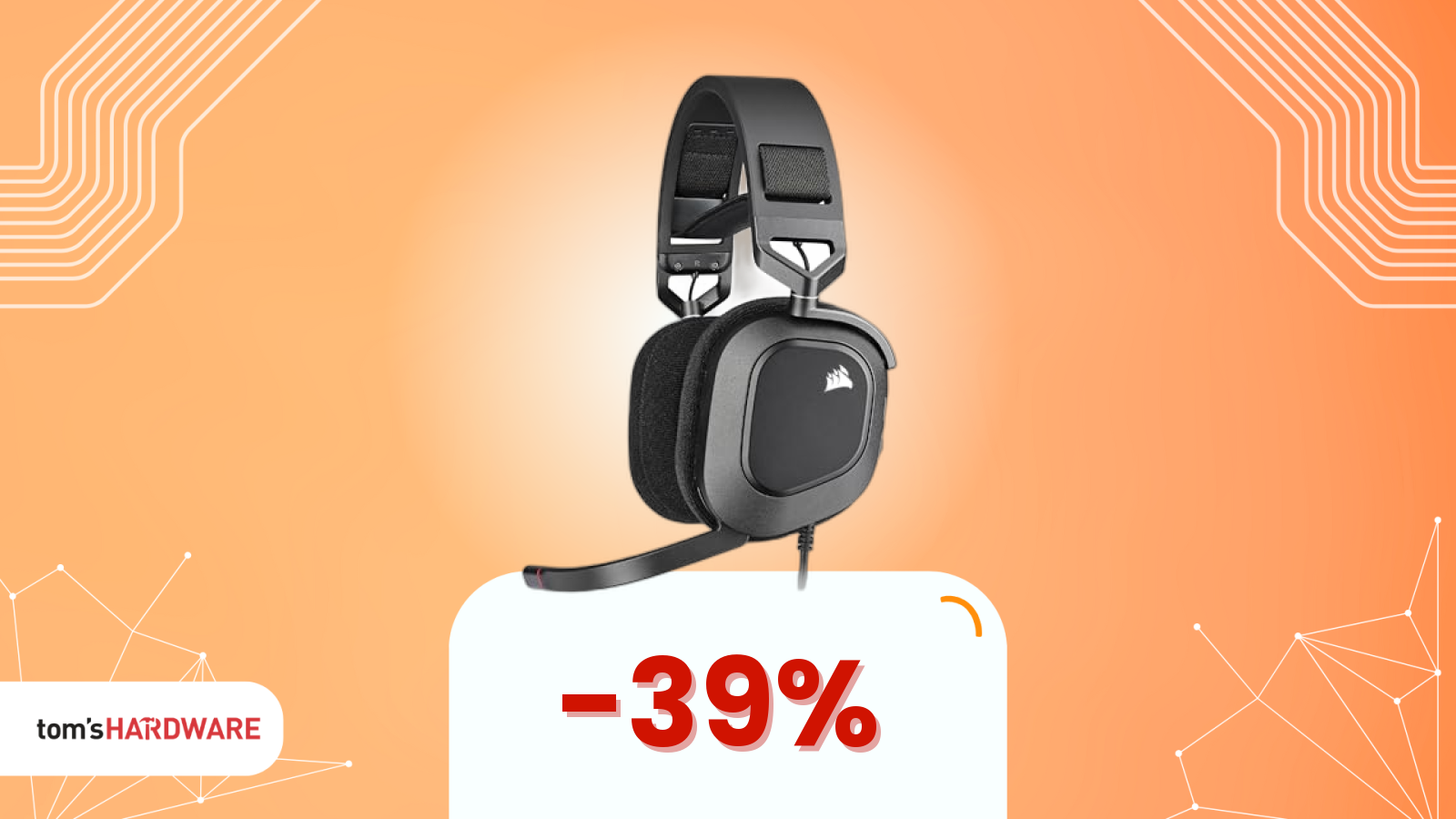 Audio ad alta fedeltà nel gaming? Con queste cuffie Corsair (scontate del 38%) lo avrai