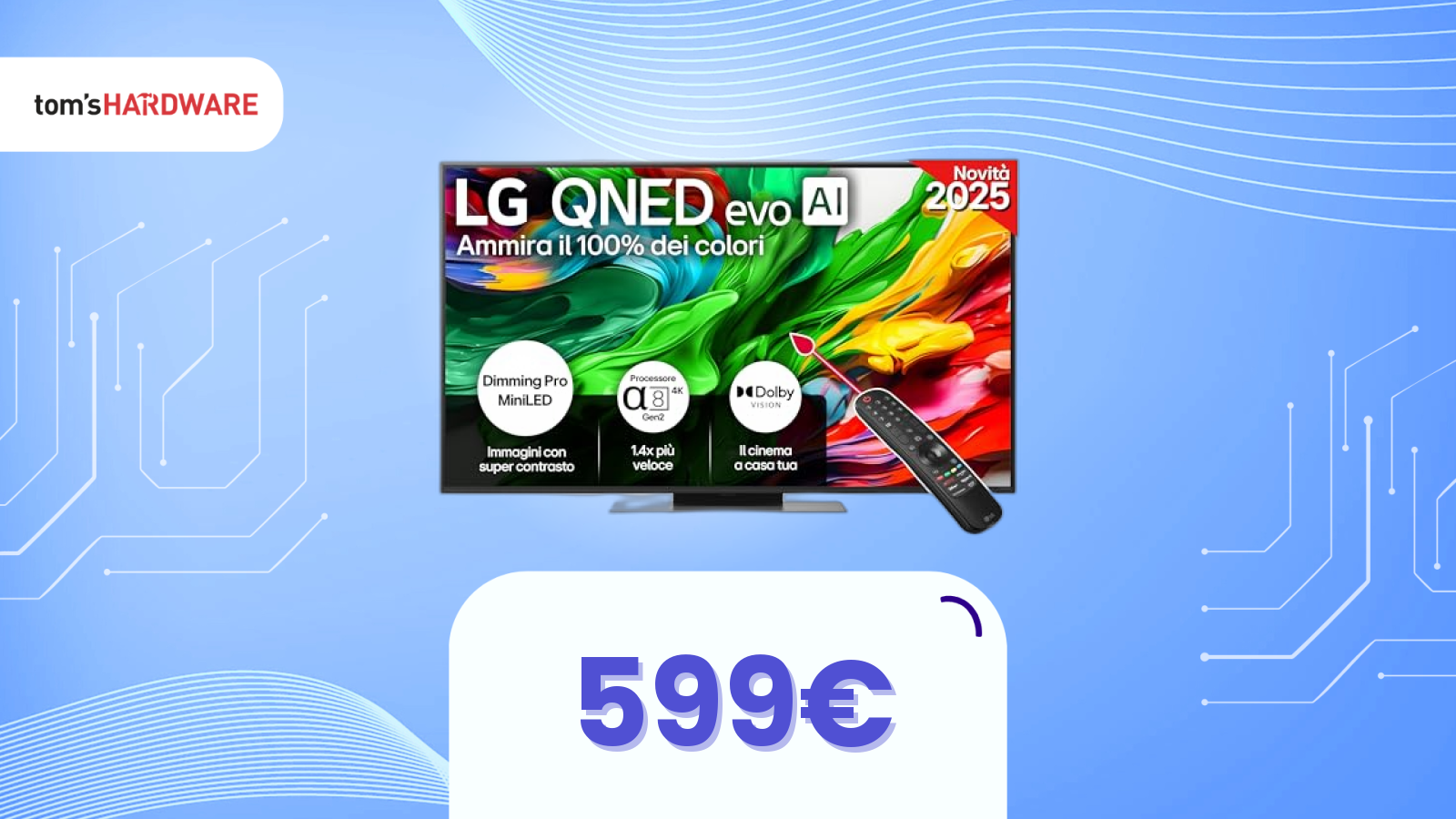 LG contro la concorrenza low-cost: la QNED scende di nuovo sotto i 600€