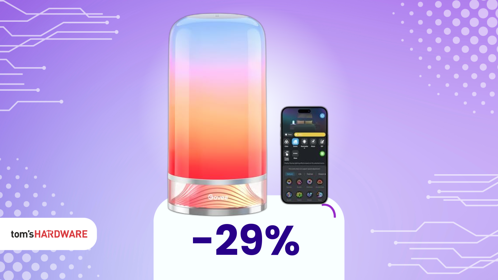 Lampada Govee con tante modalità di luce, oggi in super sconto su Amazon