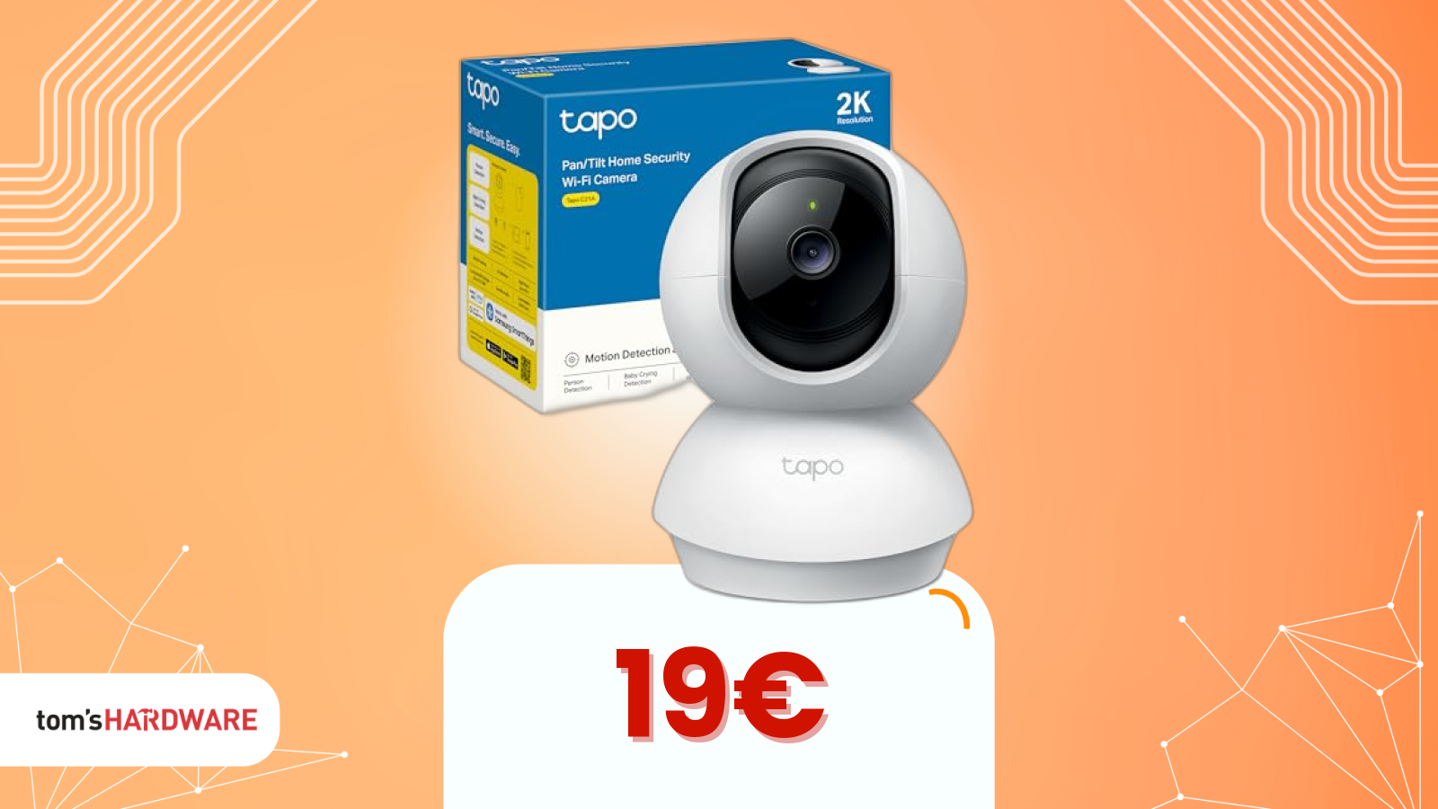 Oggi a meno di 19€: la telecamera smart che funziona con Alexa e Google