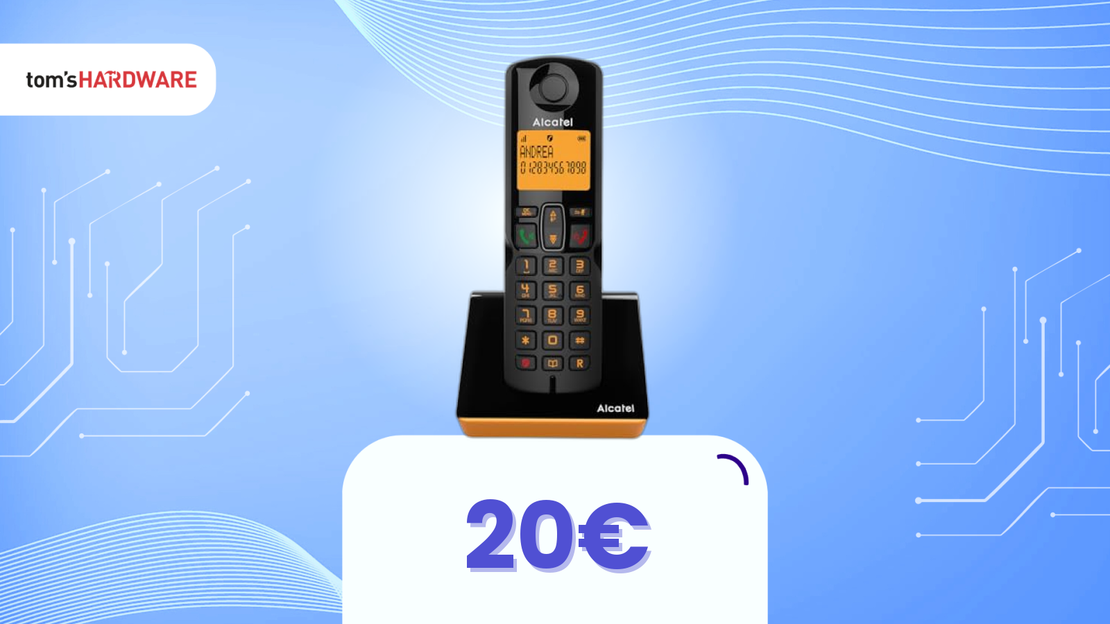 Telefono fisso Alcatel in offerta: ideale per anziani, ora sotto i 20€