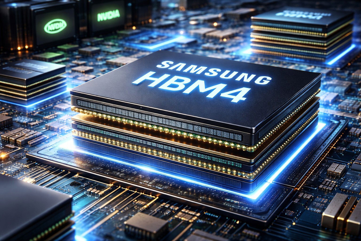 Samsung pronta alla produzione HBM4 per NVIDIA