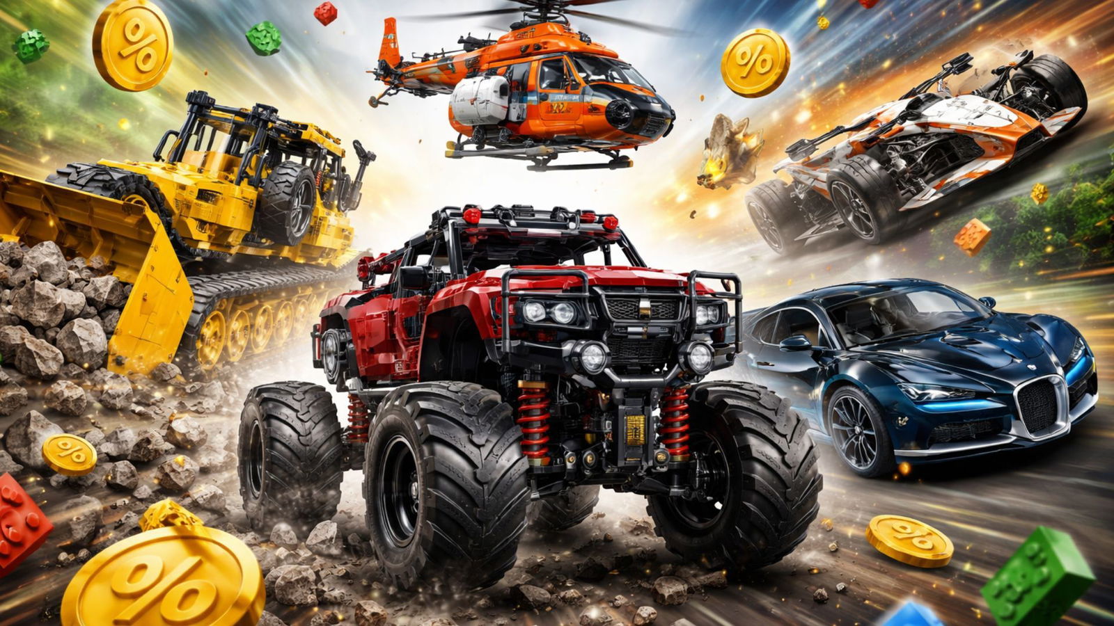 Oggi si monta e si risparmia: 8 LEGO Technic almeno -20%