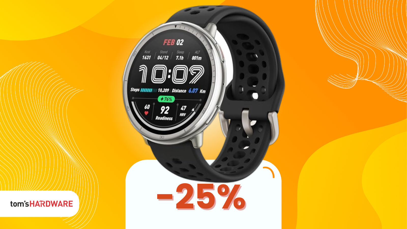 Amazfit Active 2 con GPS e Mappe Gratis a soli 75€ su Amazon!
