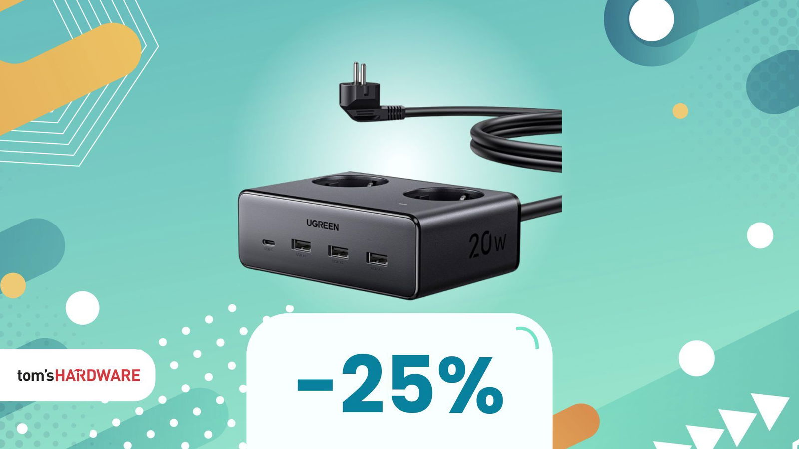 Multipresa ultra moderna a meno di 20€, approfitta del 25% di sconto