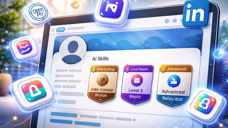 Immagine di LinkedIn certifica le competenze di sviluppo con AI
