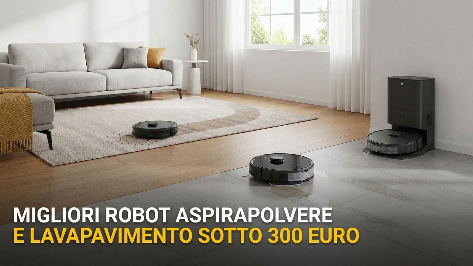 Migliori robot aspirapolvere e lavapavimenti sotto 300 euro (febbraio 2026)