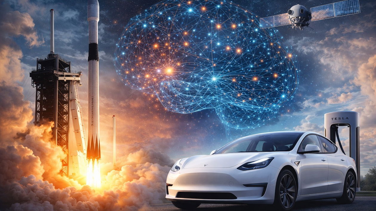 Immagine di Elon Musk valuta la fusione tra SpaceX, Tesla e xAI