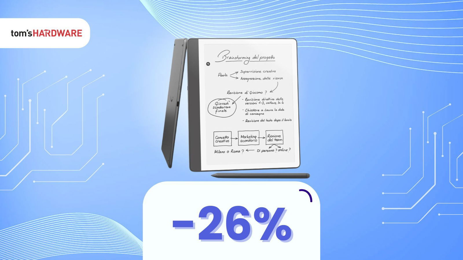 Questo Kindle ti fa scrivere nei documenti e il prezzo ti sorprenderà