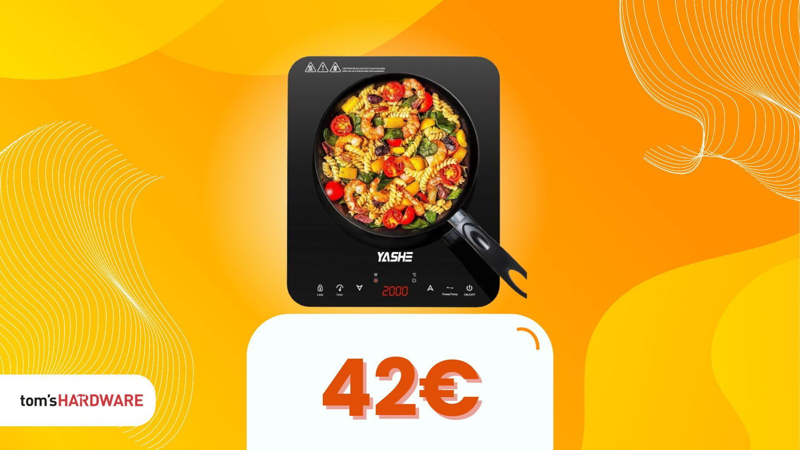 Questa piastra a induzione a 42€ ti farà seriamente ripensare al gas in cucina
