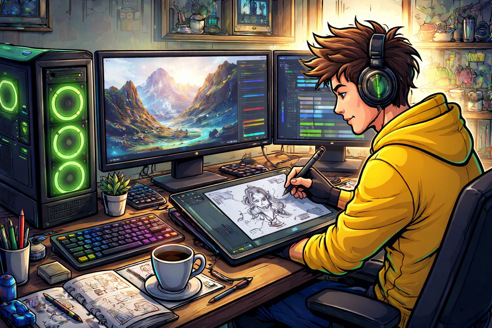 Dall'idea all'opera d'arte: come NVIDIA Studio accelera la creatività