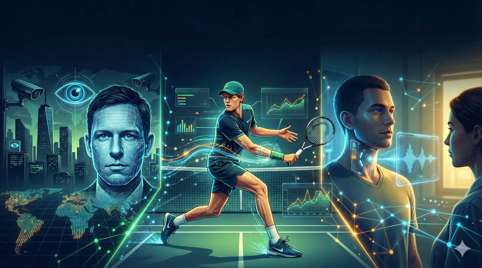 Dall'IA usata dagli agenti ICE al tennis Sinner, la raccolta dati è ubiqua