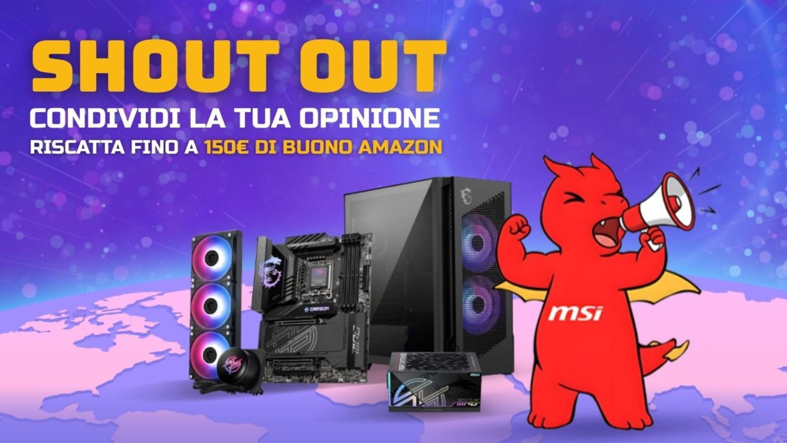 Ottieni subito il tuo buono Amazon fino a 150€ grazie a MSI