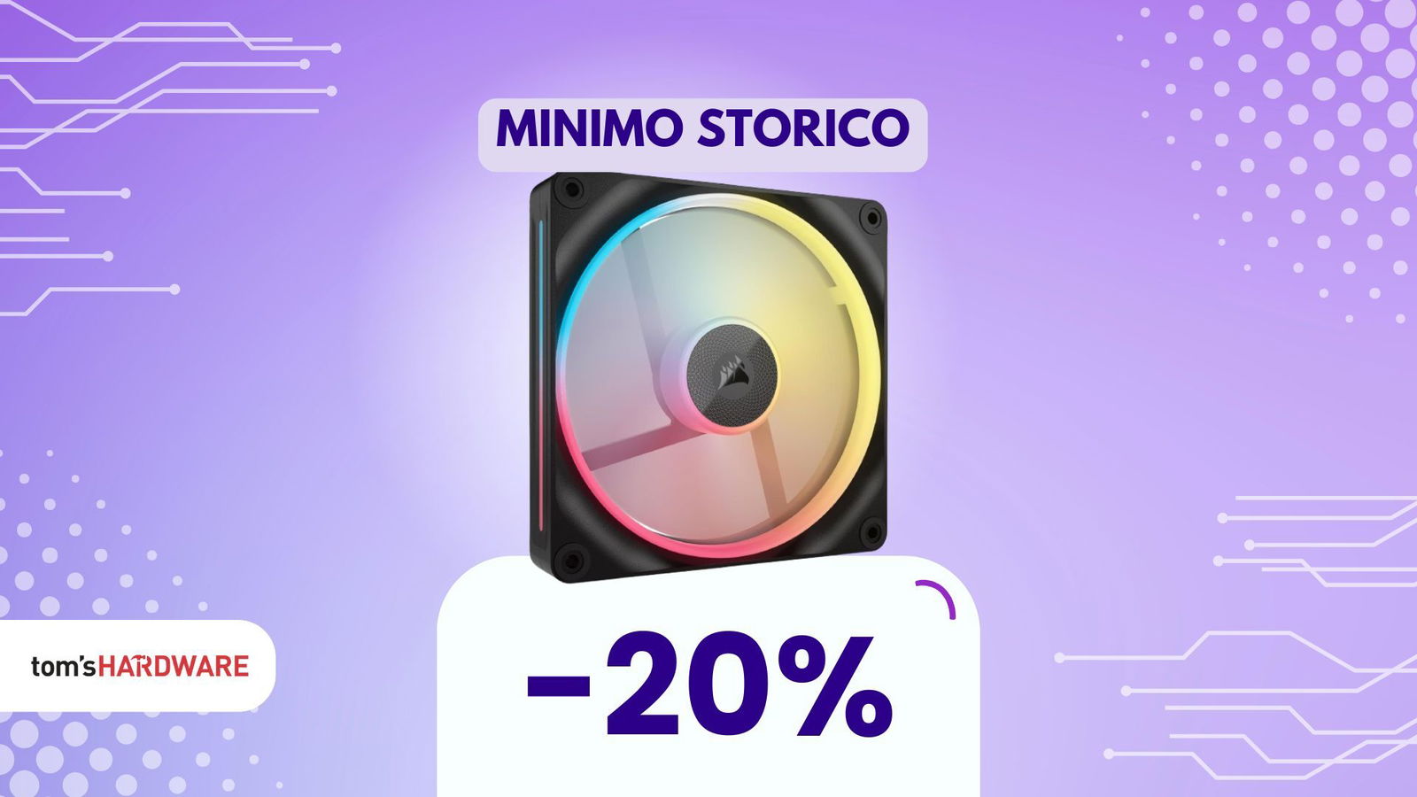 Serve solo una ventola per finire l’airflow del tuo case? Ecco la Corsair al top del prezzo oggi