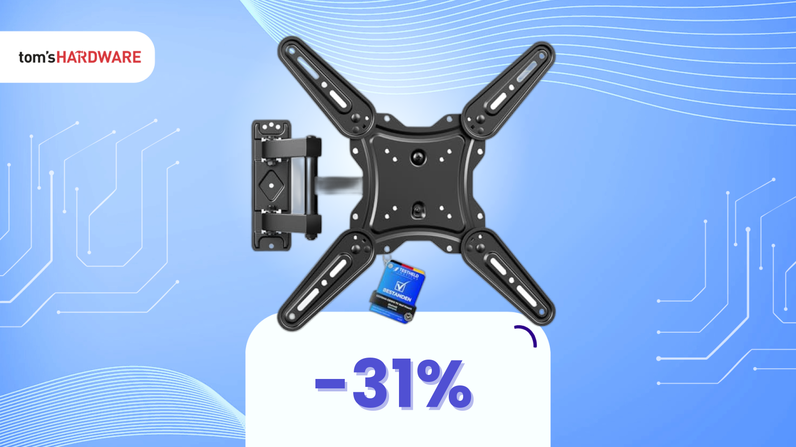 Ti hanno chiesto più di 30€ per un supporto TV? Su Amazon spendi 17€ e supporta fino a 35kg