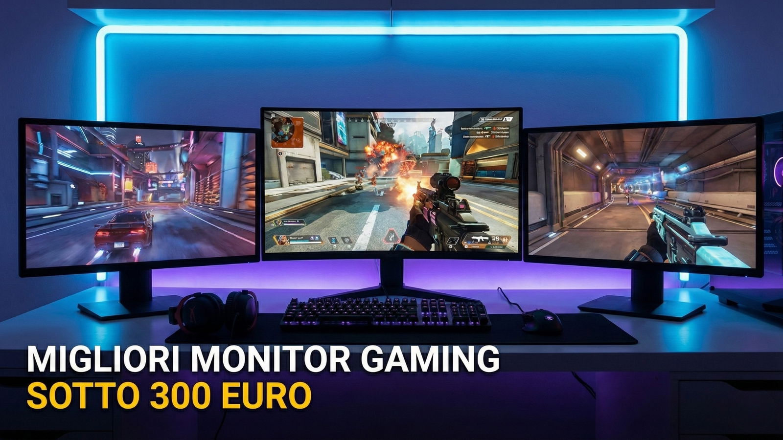 Migliori monitor gaming sotto i 300 euro (febbraio 2026)