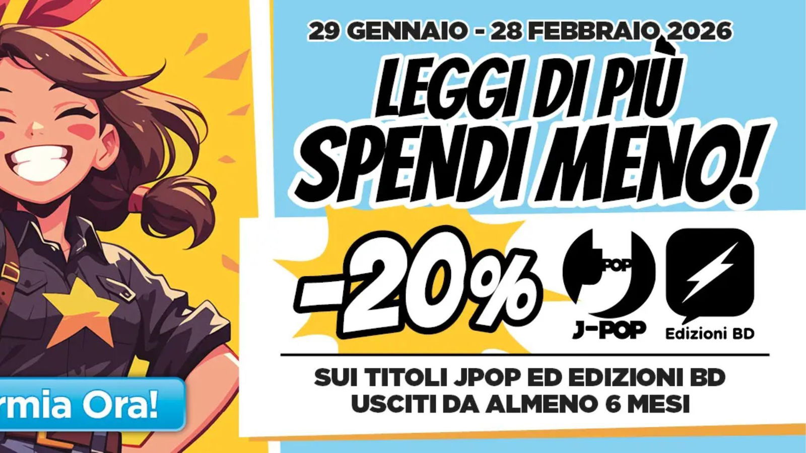 20 anni di Manga e Comics: scatta la promozione di Edizioni BD & J-POP