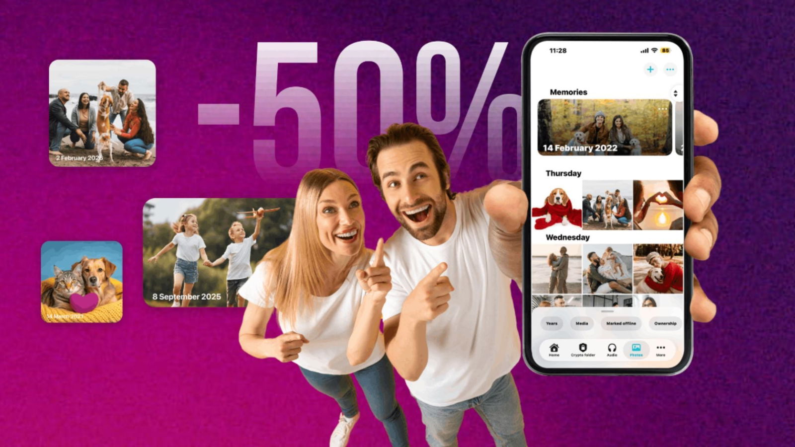 San Valentino: il cloud di pCloud a vita, a metà prezzo