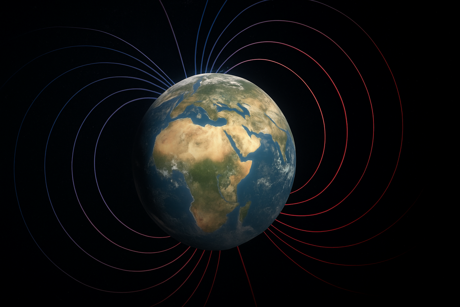 Scoperte strutture profonde che plasmano il campo magnetico