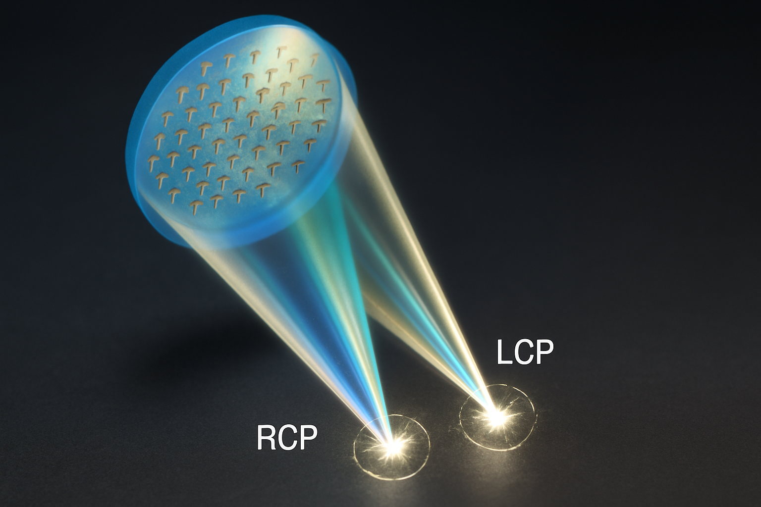 Superficie ottica ultrasottile gestisce la luce in due modi