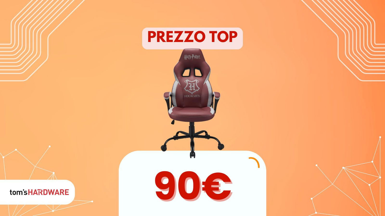 Se ami Harry Potter, questa sedia è un must per la tua postazione: il prezzo è top