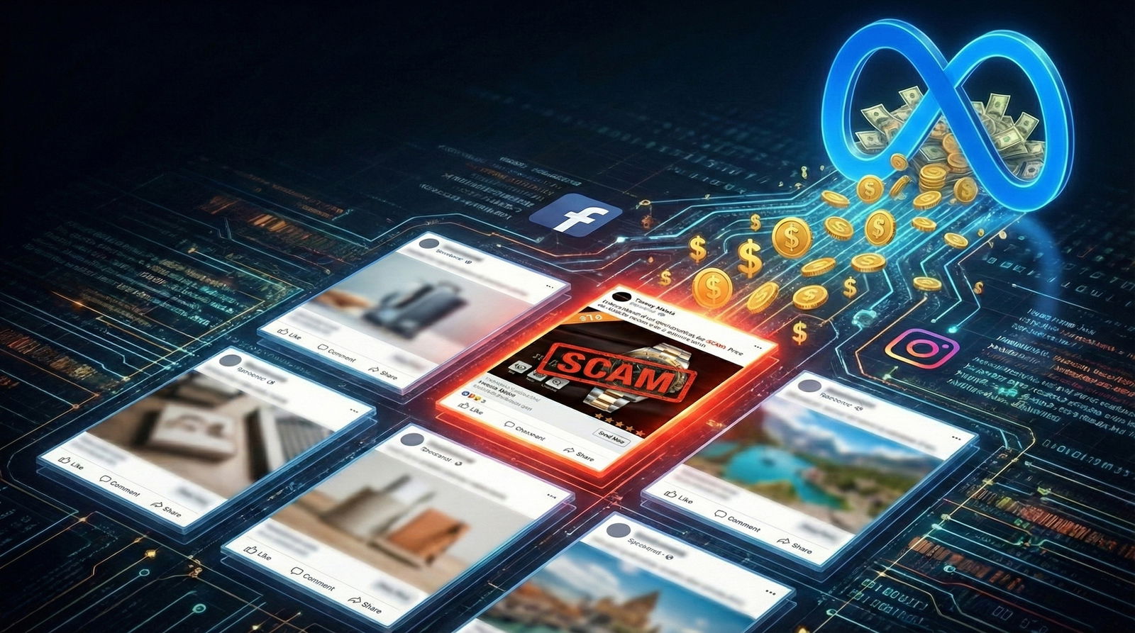 1 annuncio su 10 che vedi è una truffa. E Meta ci guadagna milioni