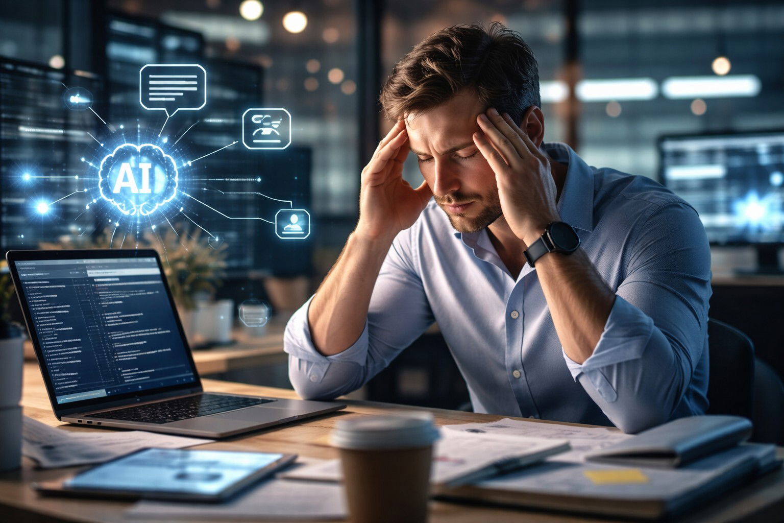 Burnout: a rischio chi adotta di più l’AI