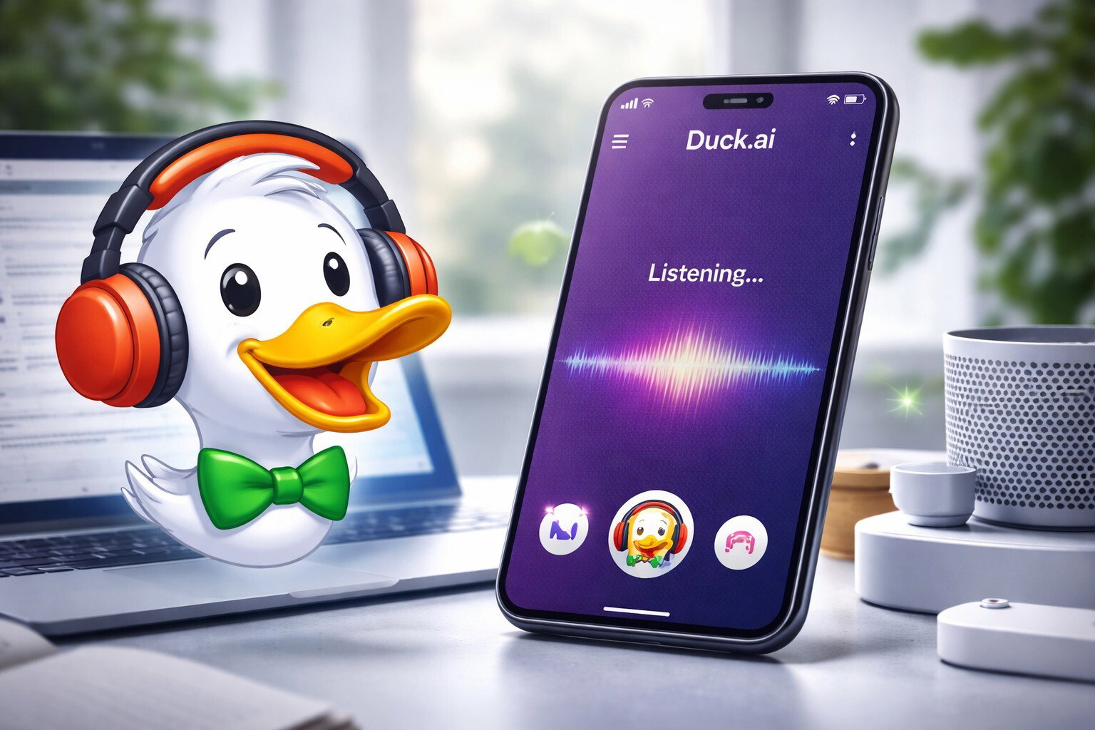 DuckDuckGo porta la chat vocale AI cifrata su Duck.ai