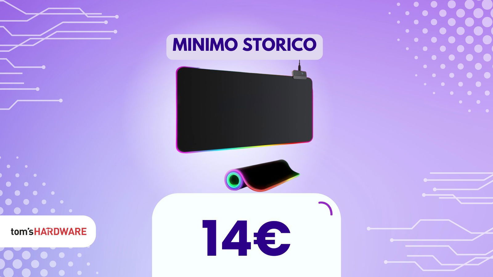 Top seller del momento: tappetino per mouse con luci e doppio sconto!