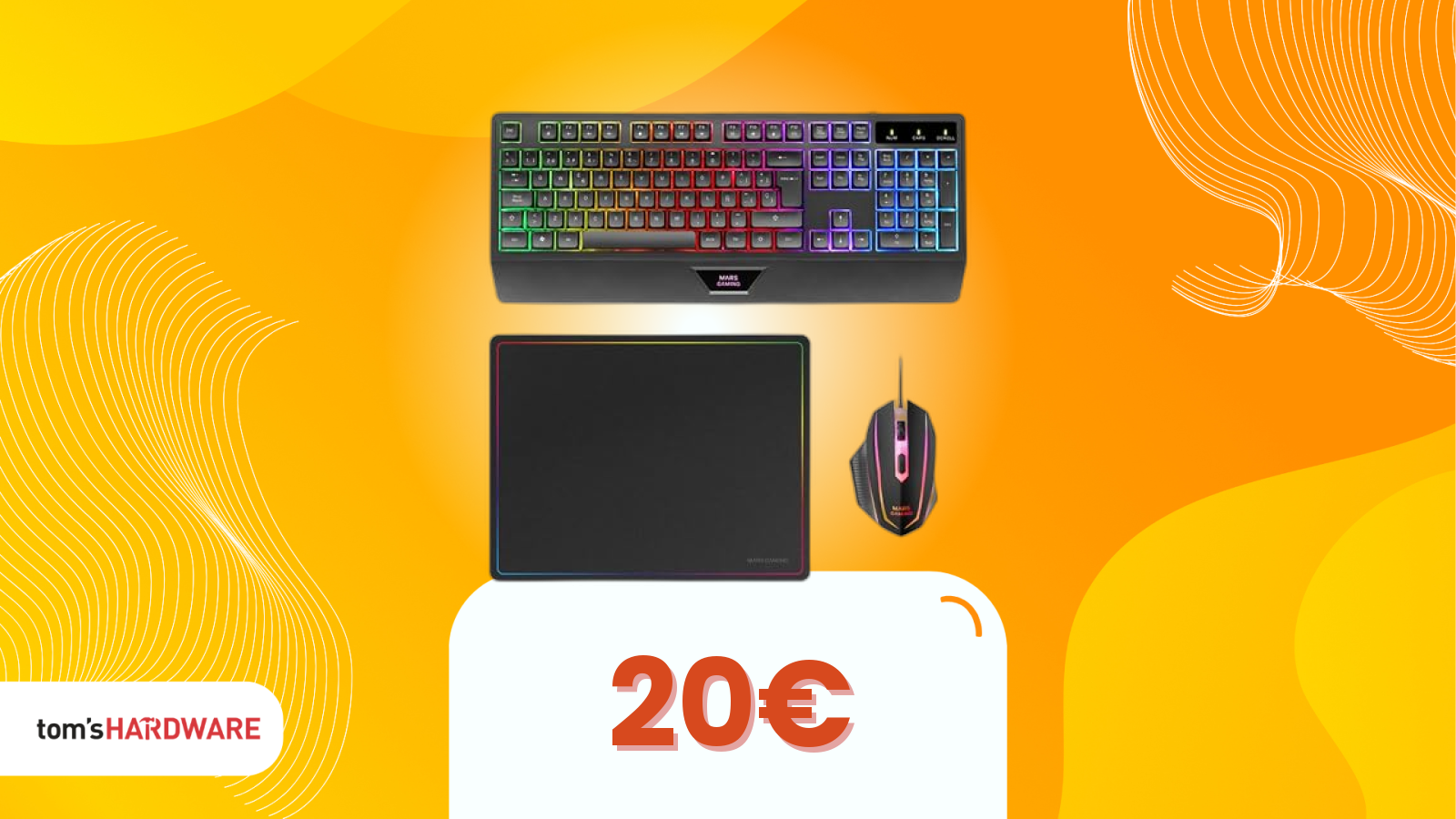 Mouse e tastiera in bundle? Questo a 19€ include anche un tappetino