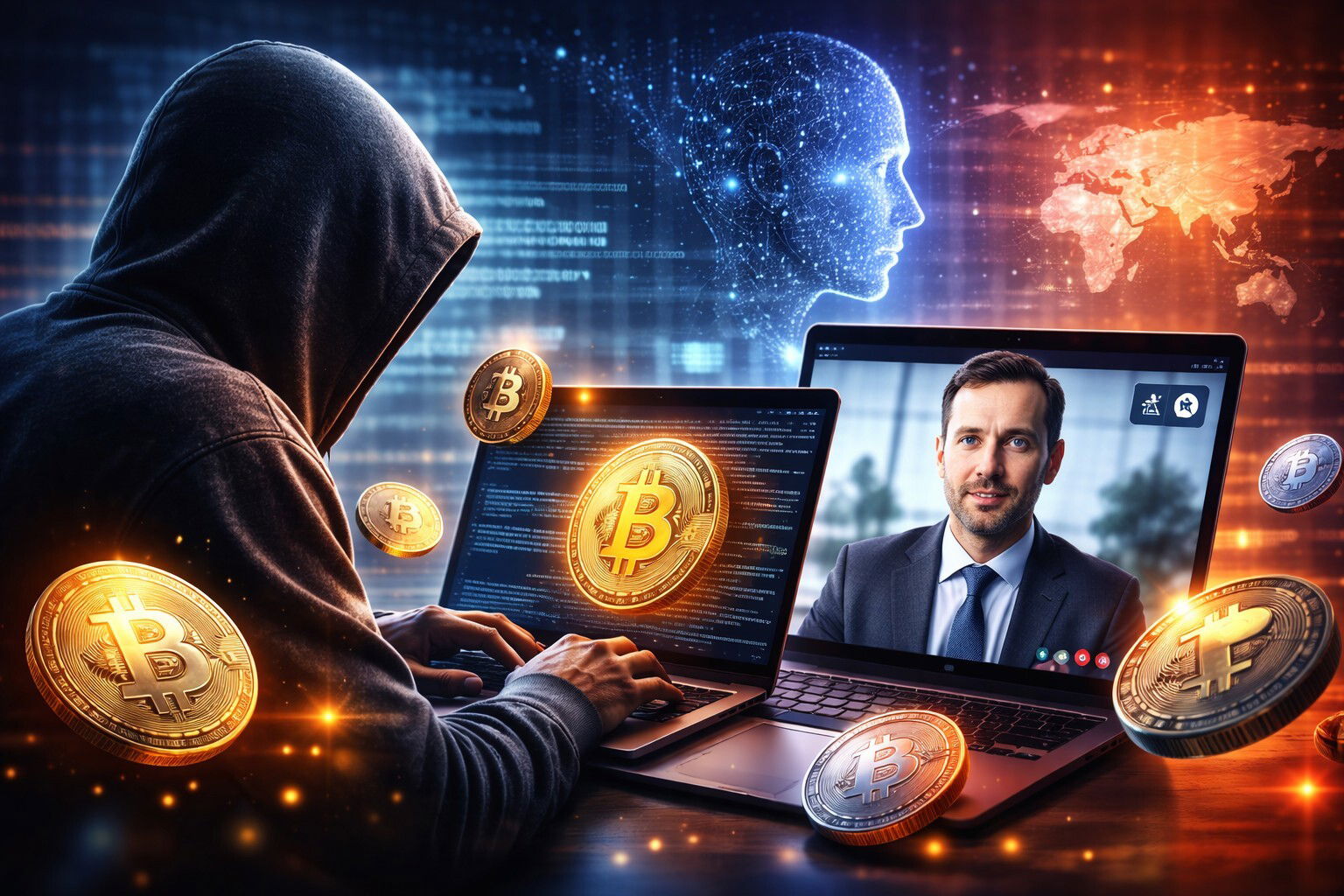 Hacker AI usano deepfake per infiltrarsi nelle aziende crypto