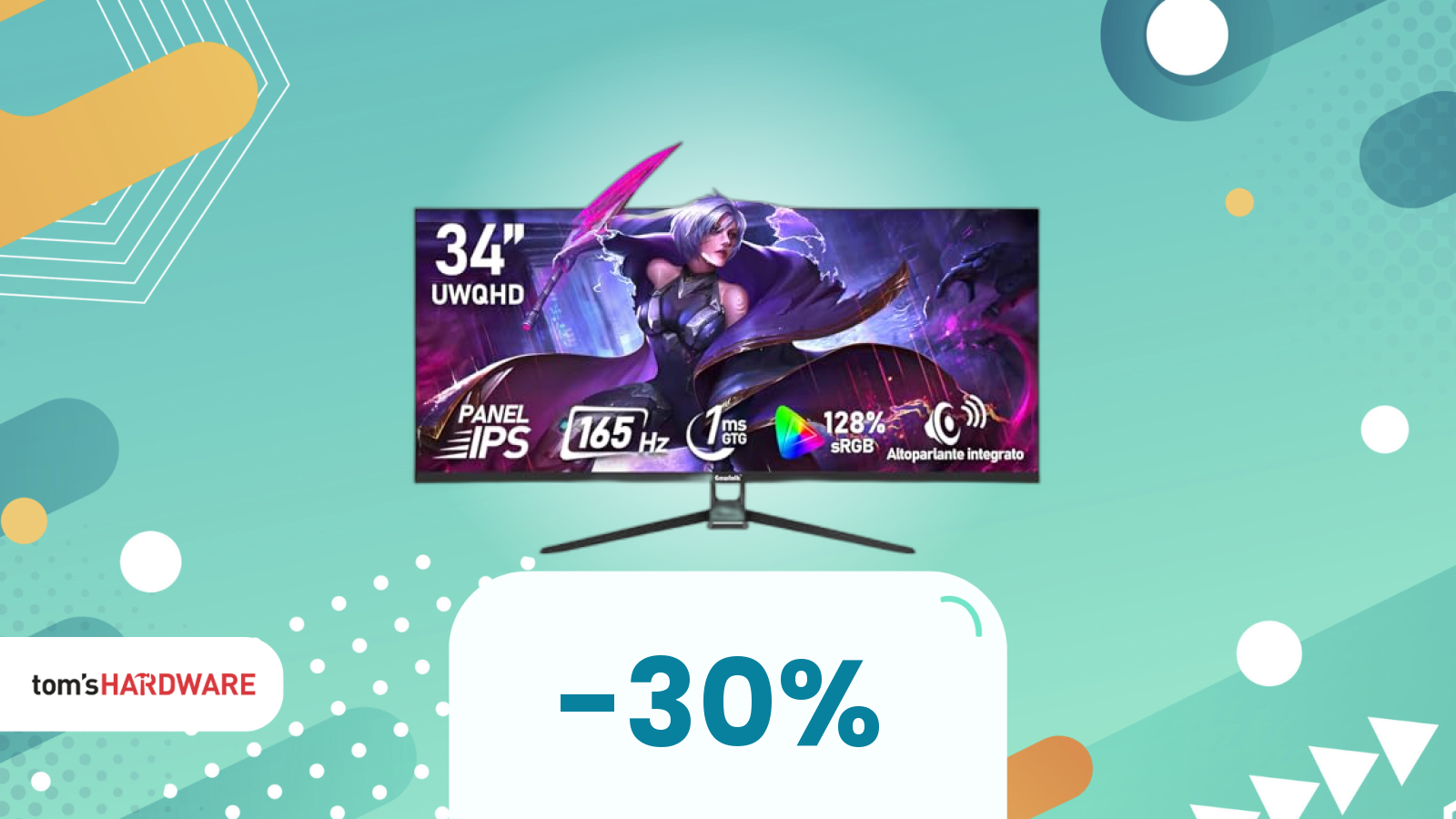 Non è un big del settore, ma questo monitor UWQHD in sconto vale lo sguardo