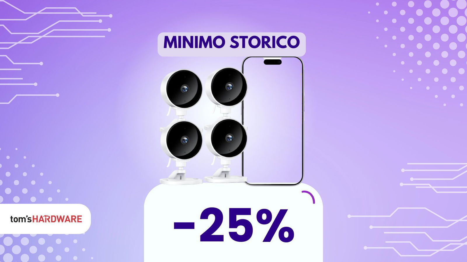 Super offerta: 4 telecamere smart con audio bidirezionale a meno di 45€